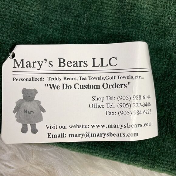 Plush Embroidered Golfers Towel with Pocket Bag Clip,  Name Barbara, Green, NWT - Picture 2 of 6